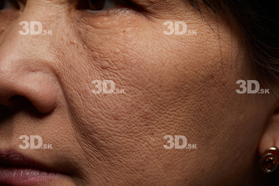 Face Mouth Cheek Skin Woman Asian Slim Wrinkles Studio photo references