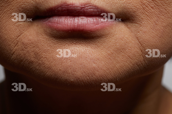 Face Mouth Skin Woman Asian Slim Wrinkles Studio photo references