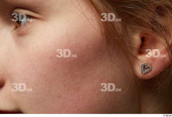 Eye Face Cheek Ear Hair Skin Woman White Slim Studio photo references