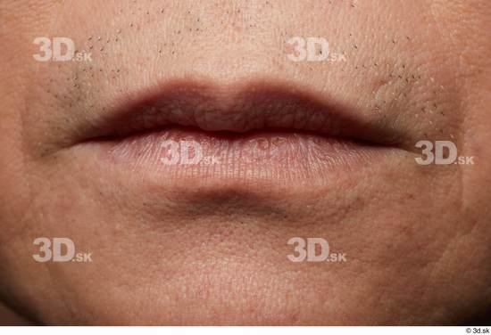 Face Mouth Skin Man Asian Slim Wrinkles Studio photo references