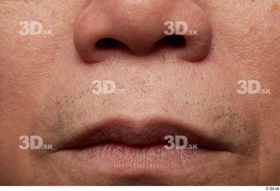 Face Mouth Nose Skin Man Asian Slim Wrinkles Studio photo references
