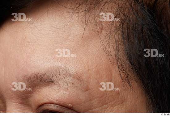 Face Skin Man Asian Slim Wrinkles Studio photo references