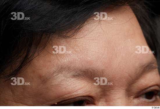 Face Skin Man Asian Slim Wrinkles Studio photo references