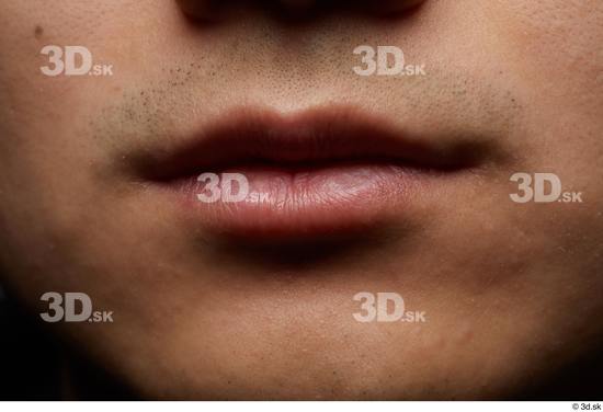 Face Mouth Skin Man Asian Slim Studio photo references