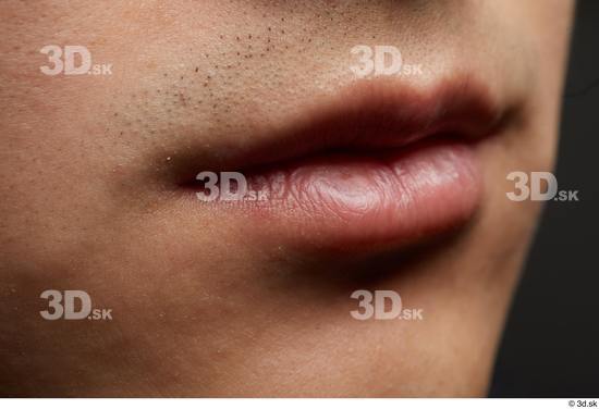Face Mouth Skin Man Asian Slim Studio photo references