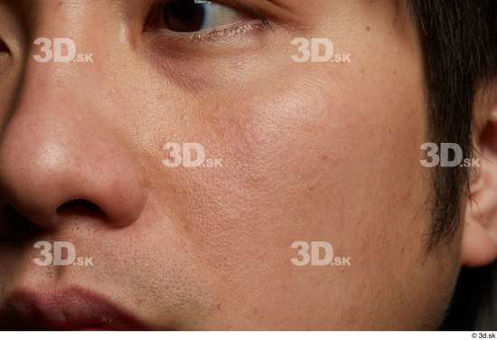 Face Cheek Hair Skin Man Asian Slim Studio photo references