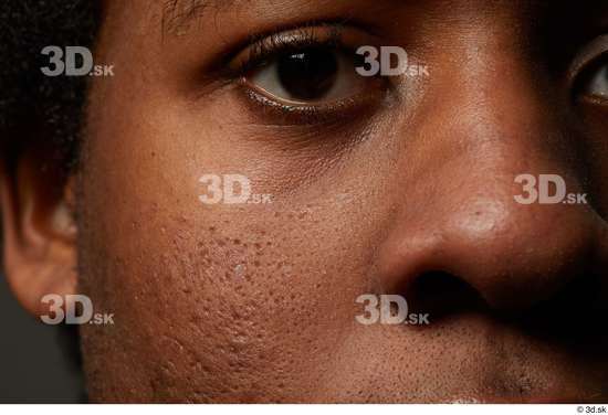 Eye Face Nose Cheek Skin Man Black Slim Studio photo references