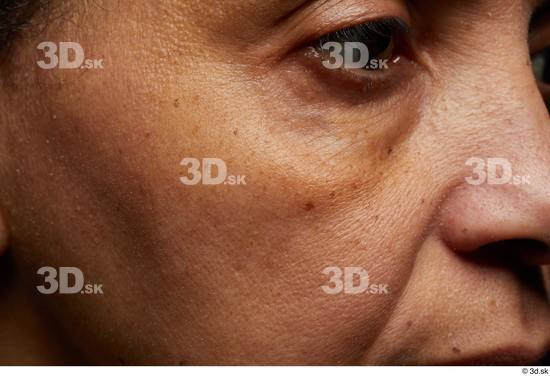 Eye Face Nose Cheek Skin Woman Black Slim