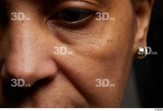 Face Nose Cheek Skin Woman Black Slim