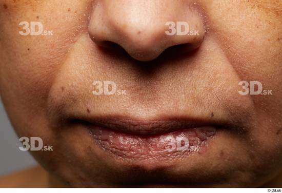 Face Mouth Nose Skin Woman Black Slim