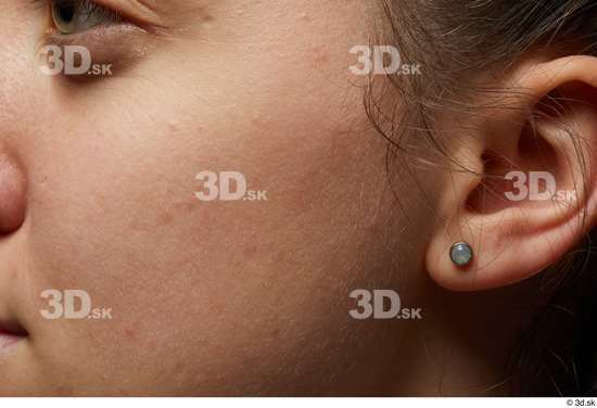 Face Cheek Ear Hair Skin Woman White Slim Studio photo references