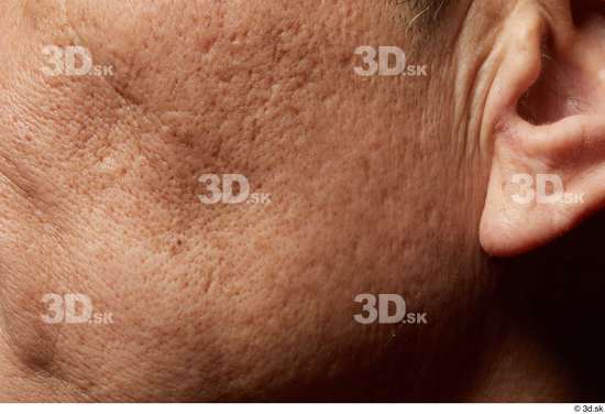 Face Cheek Ear Skin Man Asian Slim Wrinkles Studio photo references