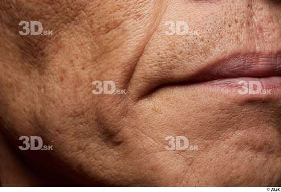 Face Mouth Cheek Skin Man Asian Slim Wrinkles Studio photo references