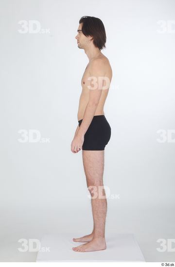 Man White Slim Male Studio Poses