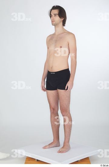 Man White Slim Male Studio Poses