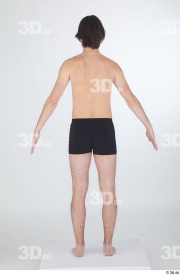 Man White Slim Male Studio Poses