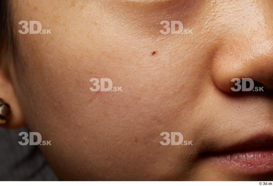 Face Mouth Cheek Skin Woman Asian Slim Studio photo references