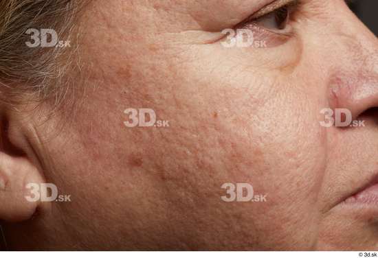 Face Cheek Hair Skin Woman Chubby Wrinkles Studio photo references