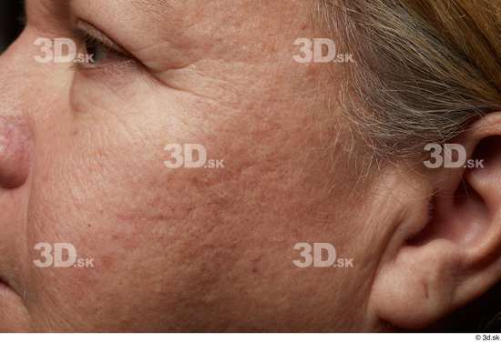 Eye Face Cheek Ear Hair Skin Woman Chubby Wrinkles Studio photo references