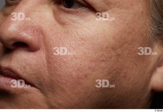 Face Mouth Nose Cheek Skin Woman Chubby Wrinkles Studio photo references