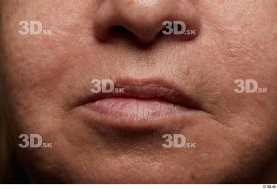 Face Mouth Nose Skin Woman Chubby Wrinkles Studio photo references