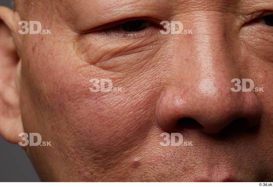 Eye Face Nose Cheek Skin Man Asian Chubby Wrinkles Studio photo references