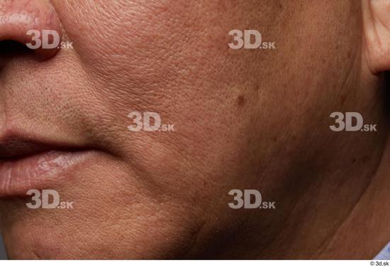 Face Mouth Cheek Skin Man Asian Chubby Wrinkles Studio photo references