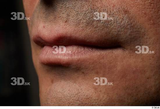 Face Mouth Skin Man White Slim Studio photo references