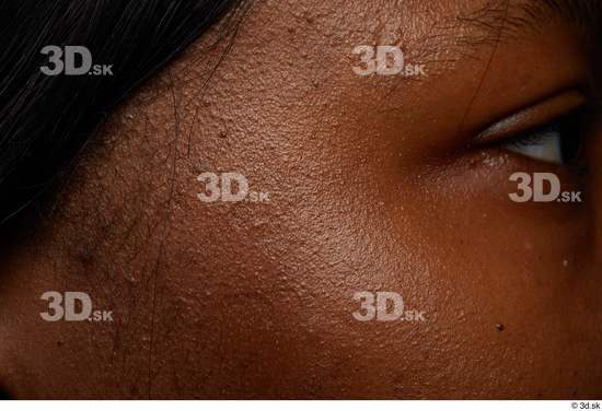 Face Cheek Hair Skin Woman Black Slim Studio photo references
