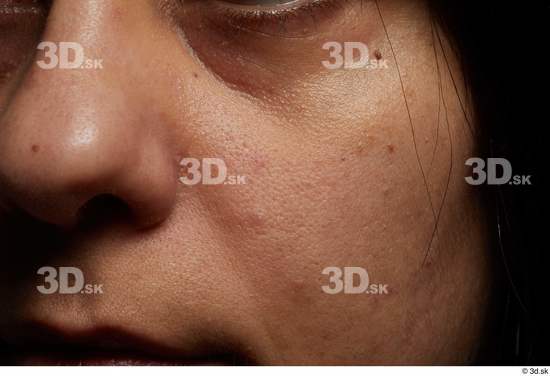 Face Nose Cheek Skin Woman White Slim Studio photo references