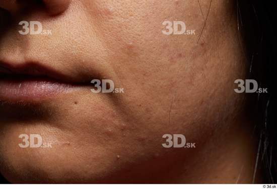 Face Mouth Cheek Skin Woman White Slim Studio photo references