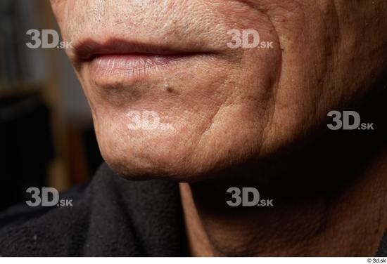 Face Mouth Man Asian Slim Wrinkles Studio photo references