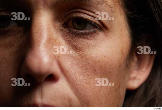 Eye Face Nose Cheek Ear Skin Woman Slim Wrinkles Studio photo references