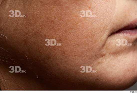 Face Cheek Skin Woman Slim Wrinkles Studio photo references