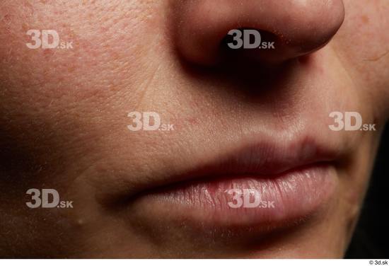 Face Mouth Nose Skin Woman White Slim Wrinkles Studio photo references