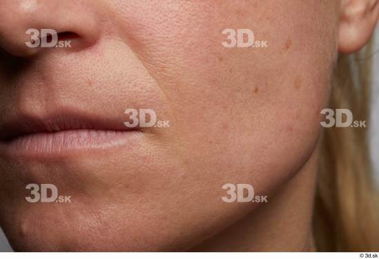 Face Mouth Cheek Skin Woman Slim Wrinkles Studio photo references