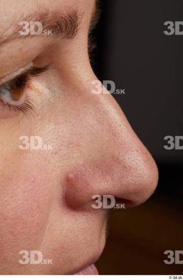 Face Nose Skin Woman Slim Wrinkles Studio photo references