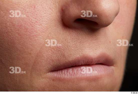 Face Mouth Nose Cheek Skin Woman Slim Wrinkles Studio photo references