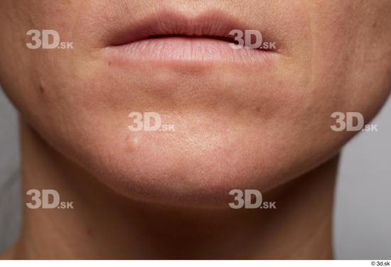 Face Mouth Skin Woman Slim Wrinkles Studio photo references