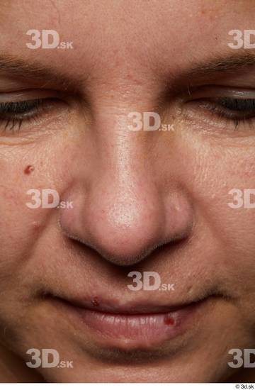 Face Mouth Nose Skin Woman White Chubby Wrinkles Studio photo references