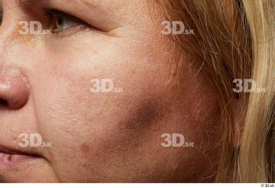 Face Cheek Hair Skin Woman White Chubby Wrinkles Studio photo references