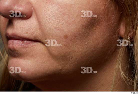 Face Mouth Nose Cheek Skin Woman White Chubby Wrinkles Studio photo references