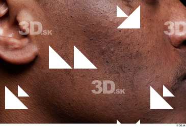 HD Face Skin Demarien Smith cheek ear face skin pores…