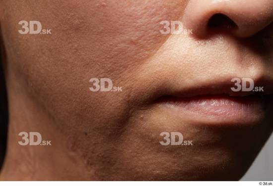 Face Mouth Cheek Skin Woman Asian Slim Studio photo references