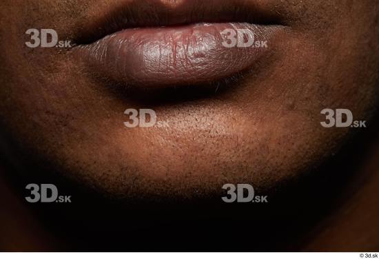 Face Mouth Skin Man Black Slim Studio photo references