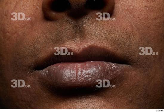 Face Mouth Skin Man Black Slim Studio photo references