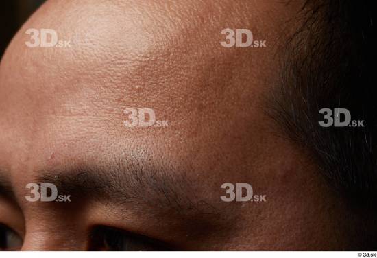 Face Skin Man Asian Slim Wrinkles Studio photo references