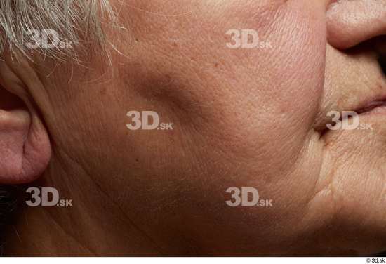 and more Face Cheek Skin Woman White Chubby Wrinkles Studio photo references