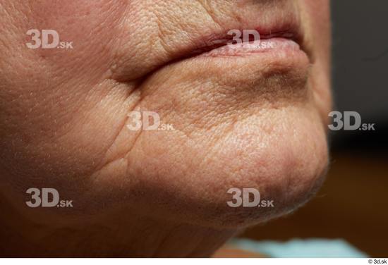 and more Face Mouth Skin Woman White Chubby Wrinkles Studio photo references