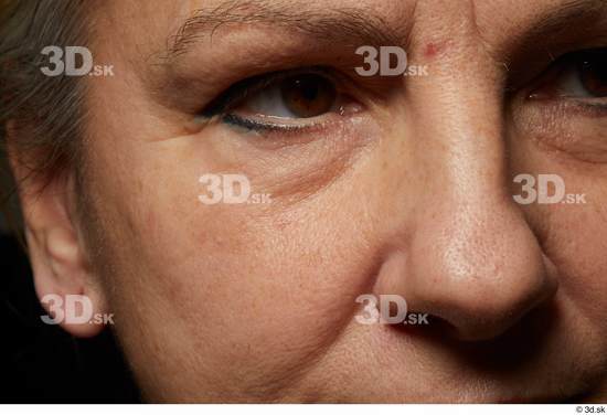 Eye Face Nose Cheek Skin Woman White Chubby Wrinkles Studio photo references
